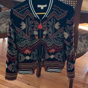 NWOT-Love stitch embroidered jacket